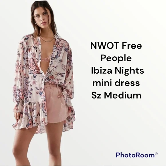 NWOT Free People Ibiza Nights mini dress Sz M.  Never used or worn - Picture 3 of 13